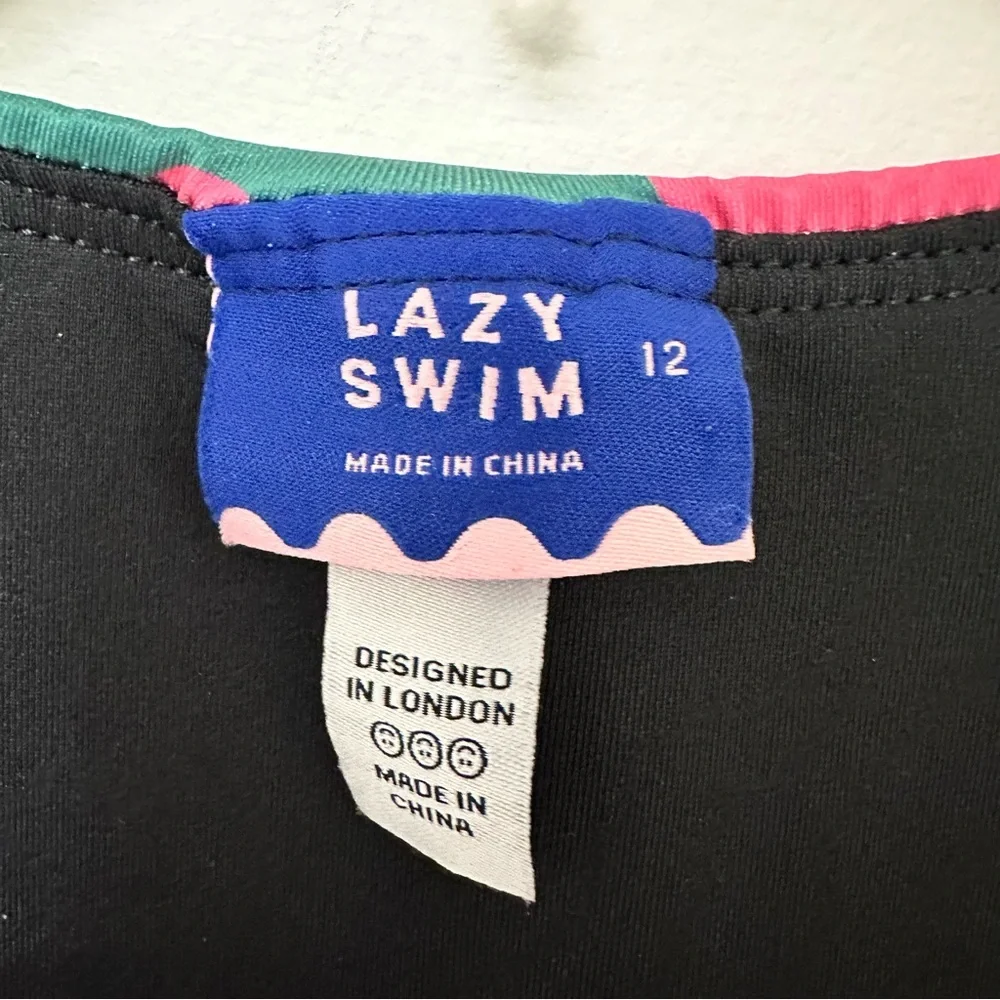 Lazy Oaf UK Brand Warped Flower Face Bikini Top Lazy Swim Wrap Top Women's 8 USA - Picture 3 of 11